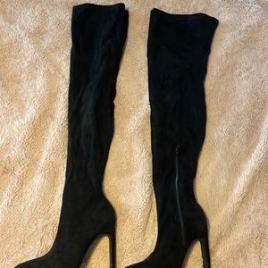 Thigh high fashion nova boots